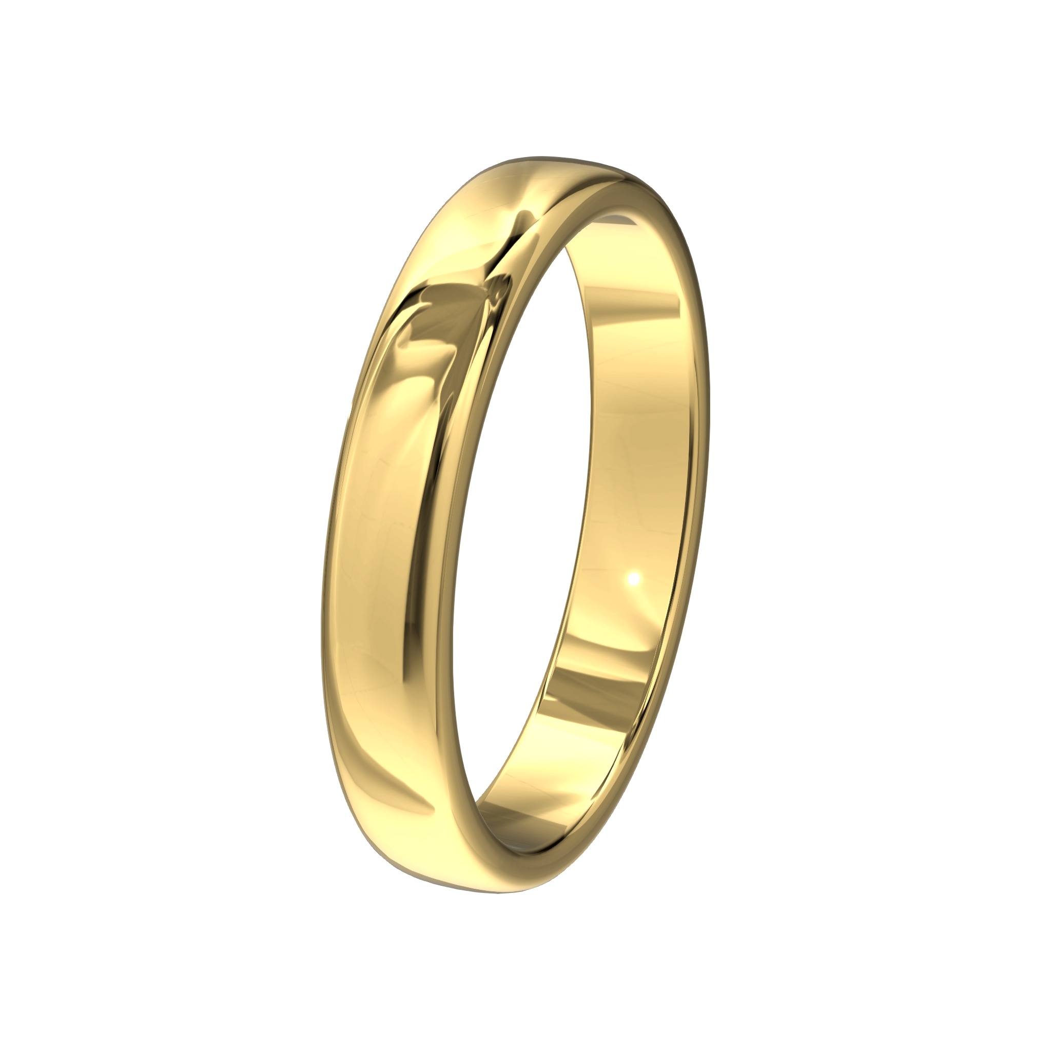 Model 5: Buitenkant flauwbol, binnenkant vlak met rechte zijkanten